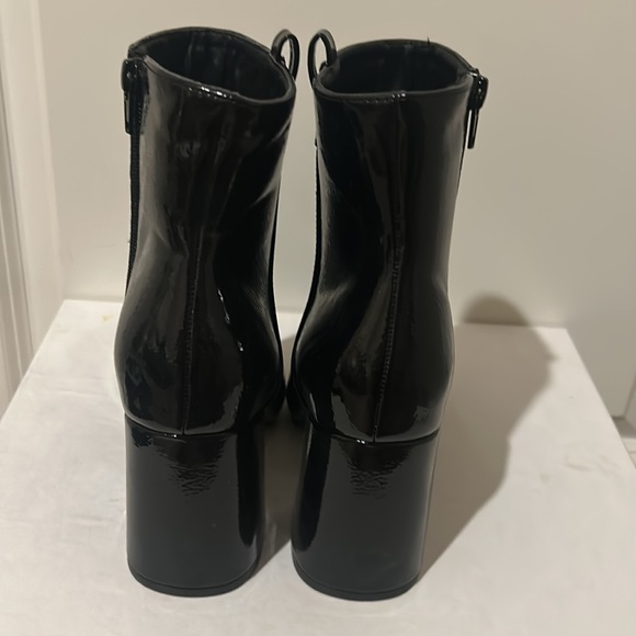 Nasty Gal Patent Leather Pointed Toe Ankle Boots - Picture 9 of 16